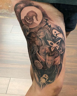 Shannon's custom Nightmare Before Christmas tattoo!!
