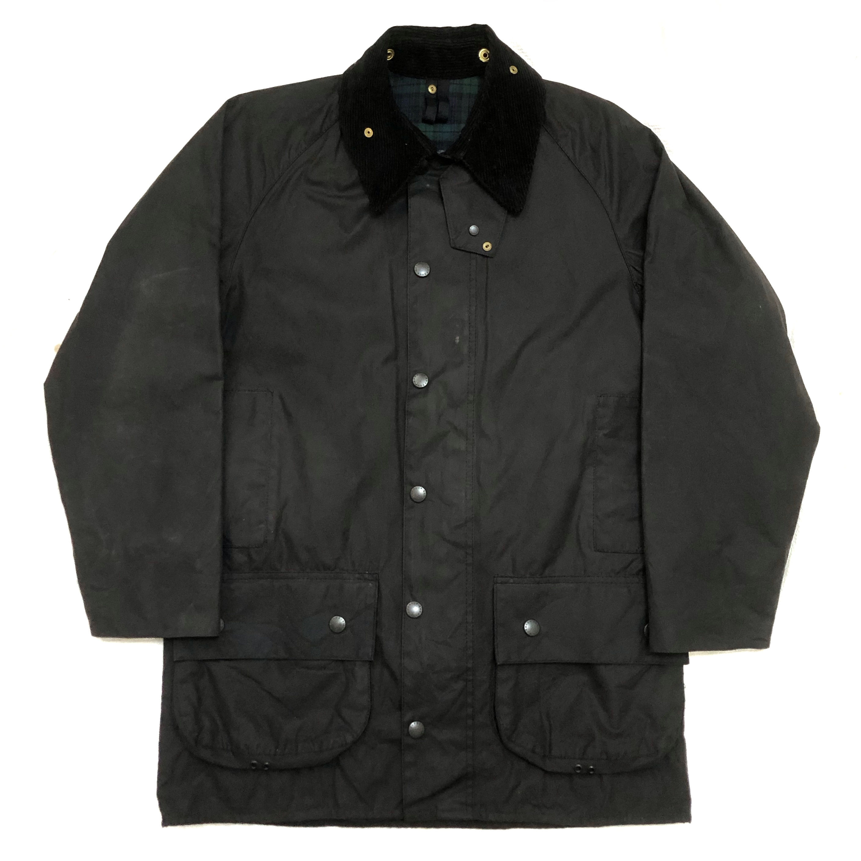 Barbour Corduroy Collar Waxed Beaufort Jacket / M