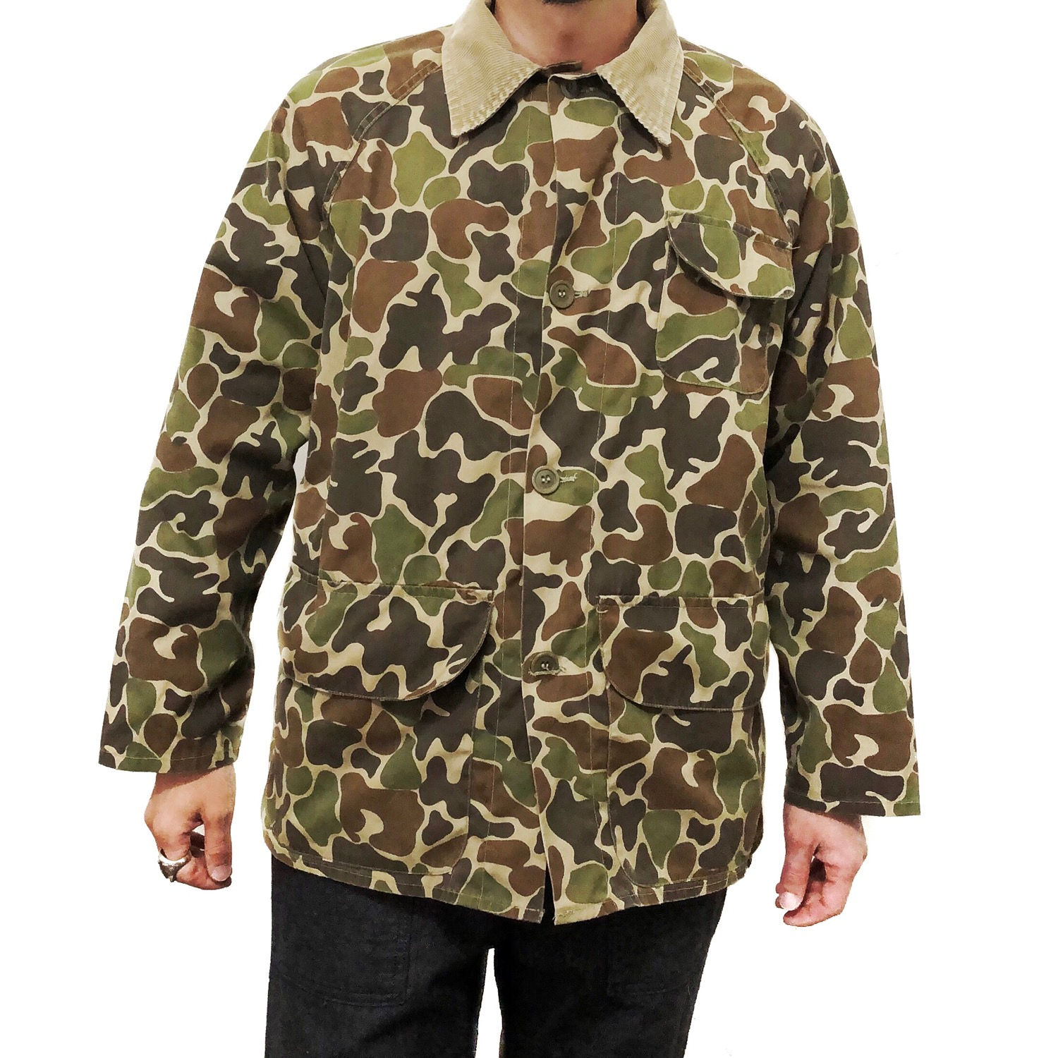 70s Duxbak Corduroy Collar Hunting Jacket / M