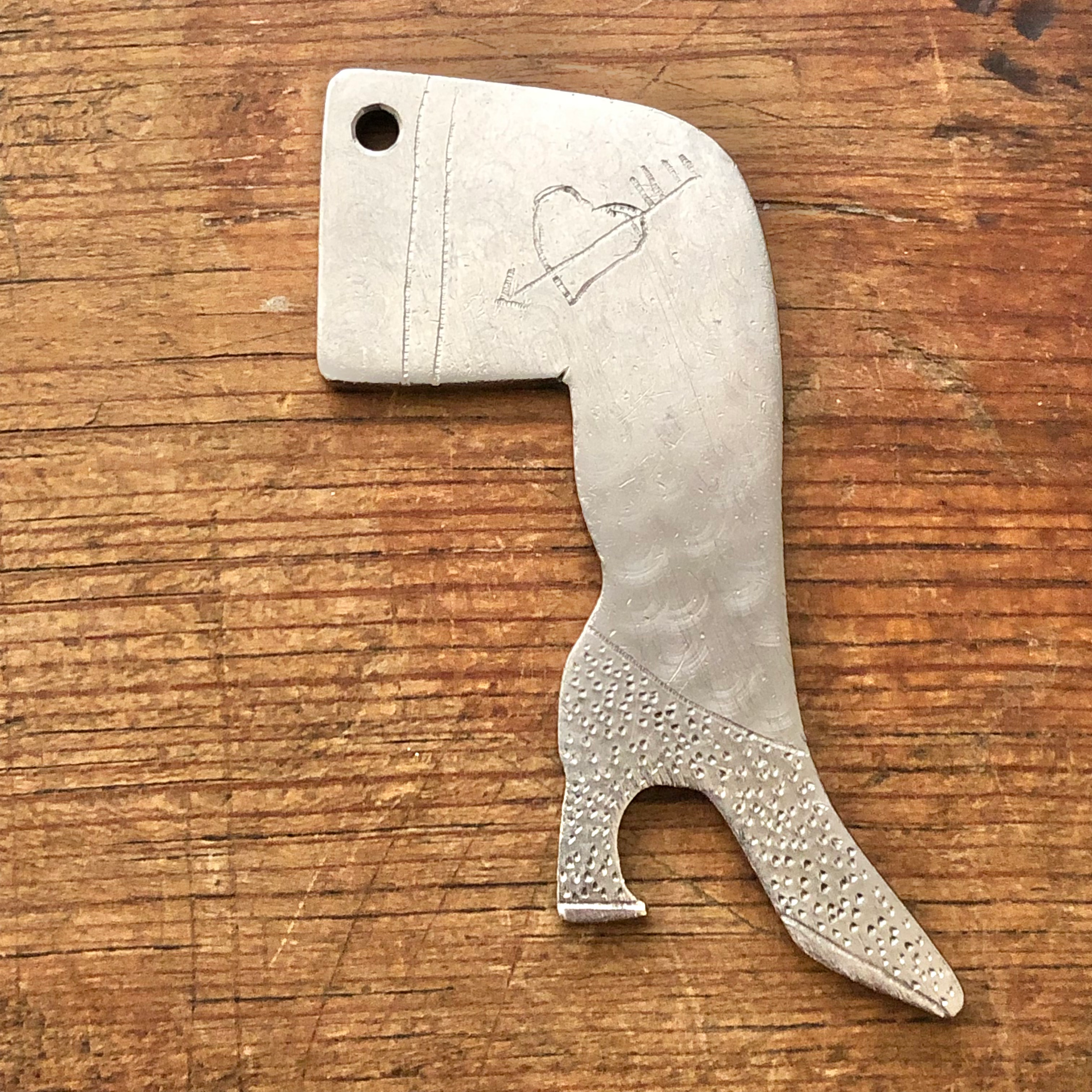 Tattooed Leg Bottle Opener 