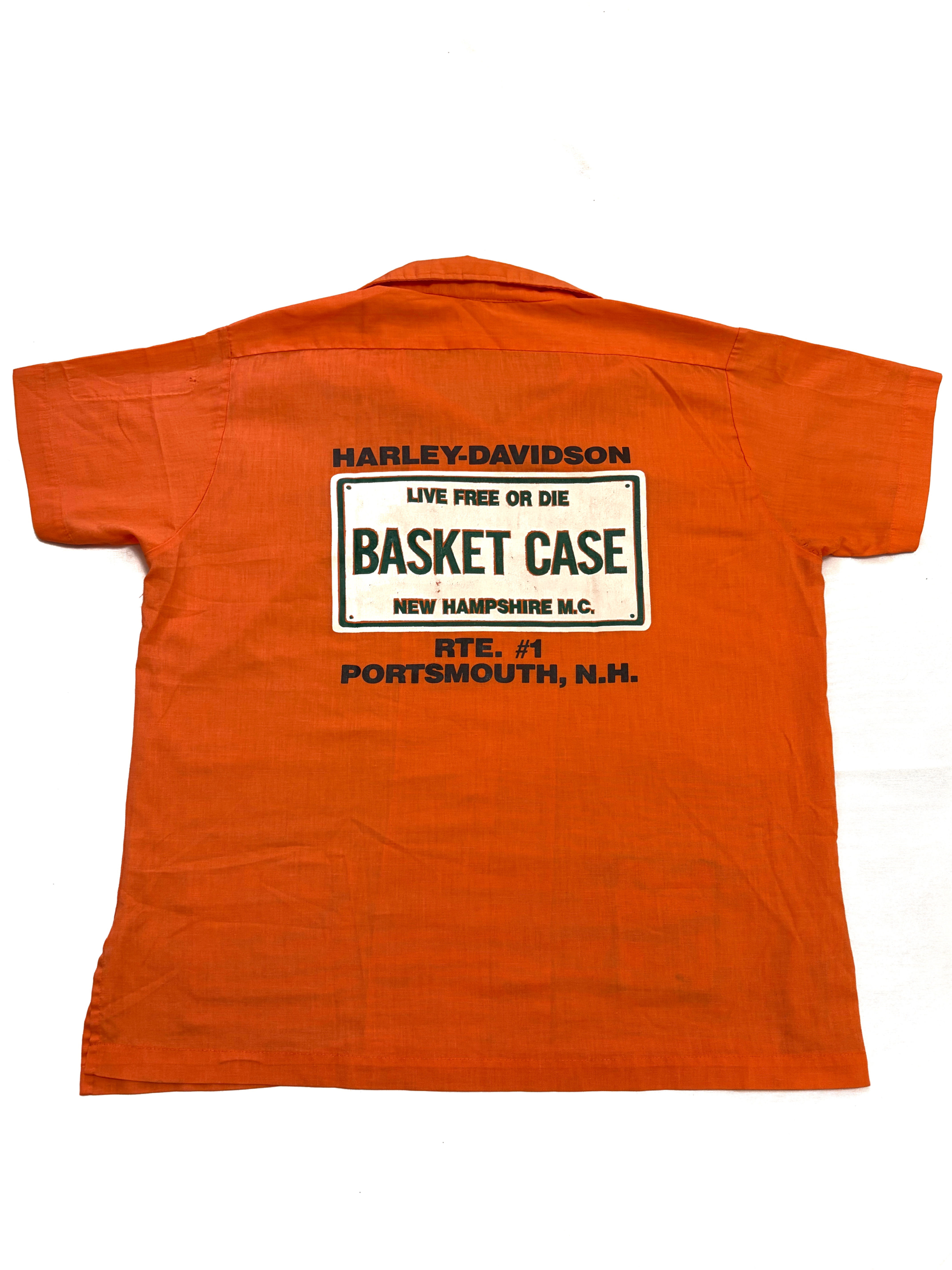 90s Hilton Harley Davidson Bowling Shirt /S