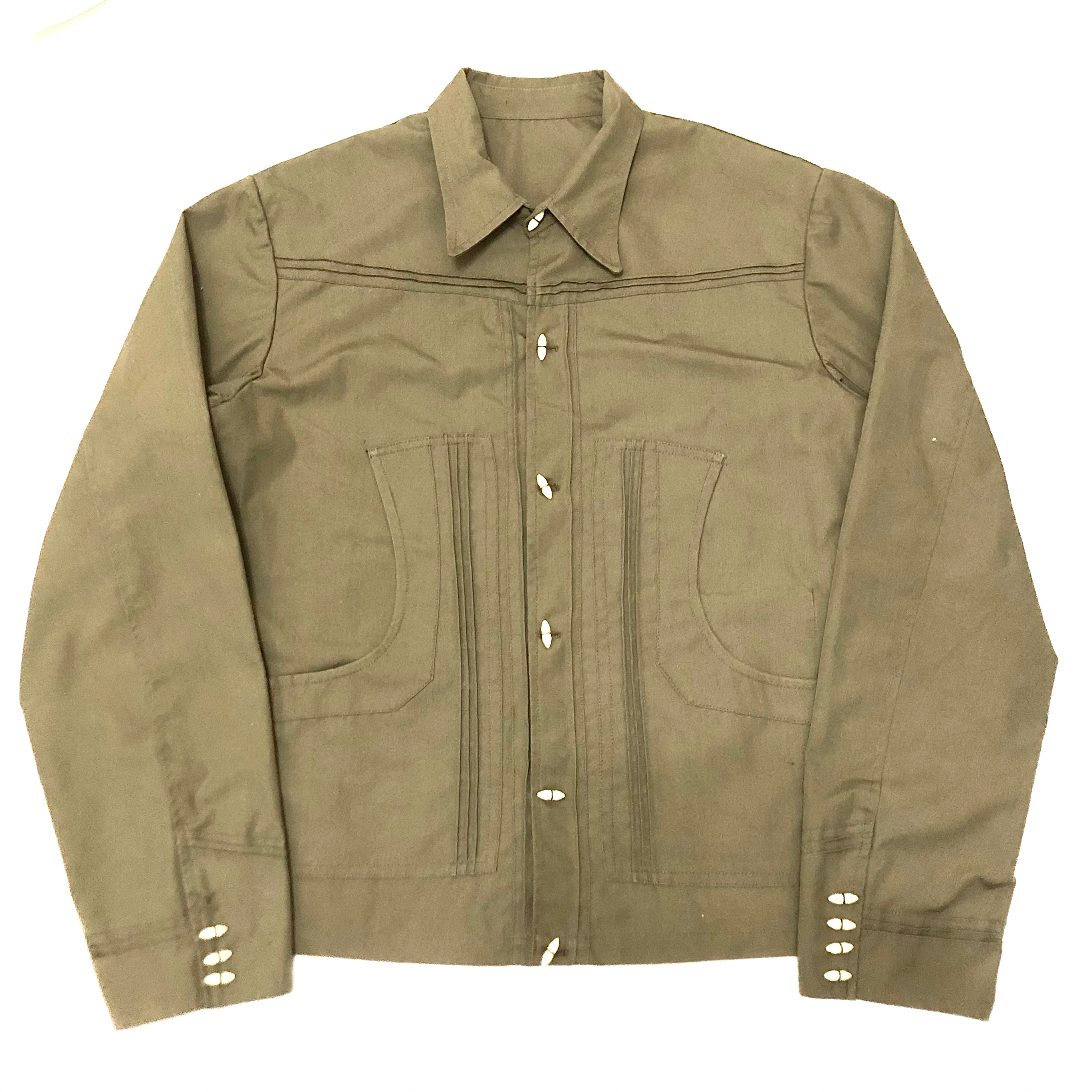 60s  Mexican Pleated  Western Shirt / M