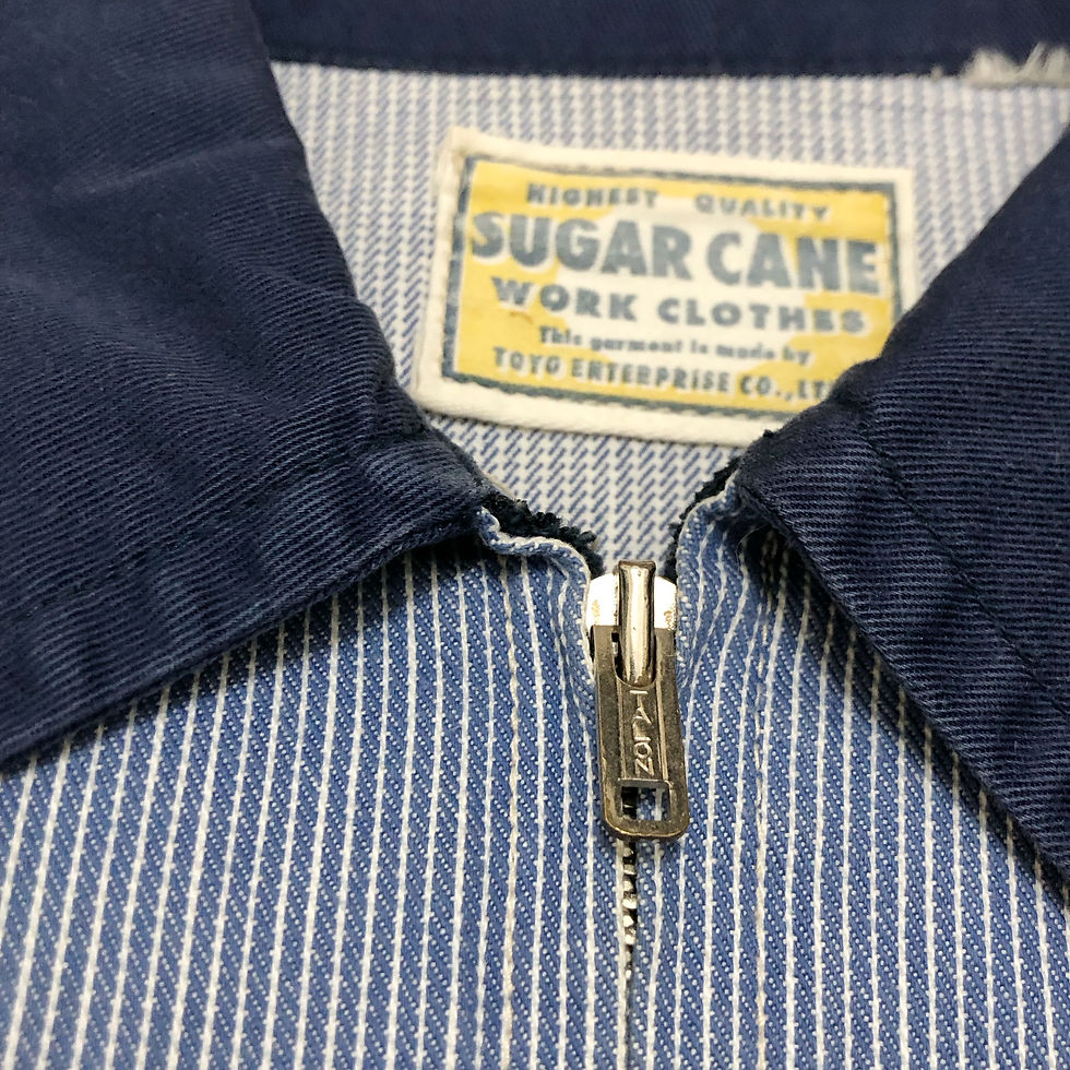 Miniatura: Sugar Cane Two tone Stripe Denim Jacket / M