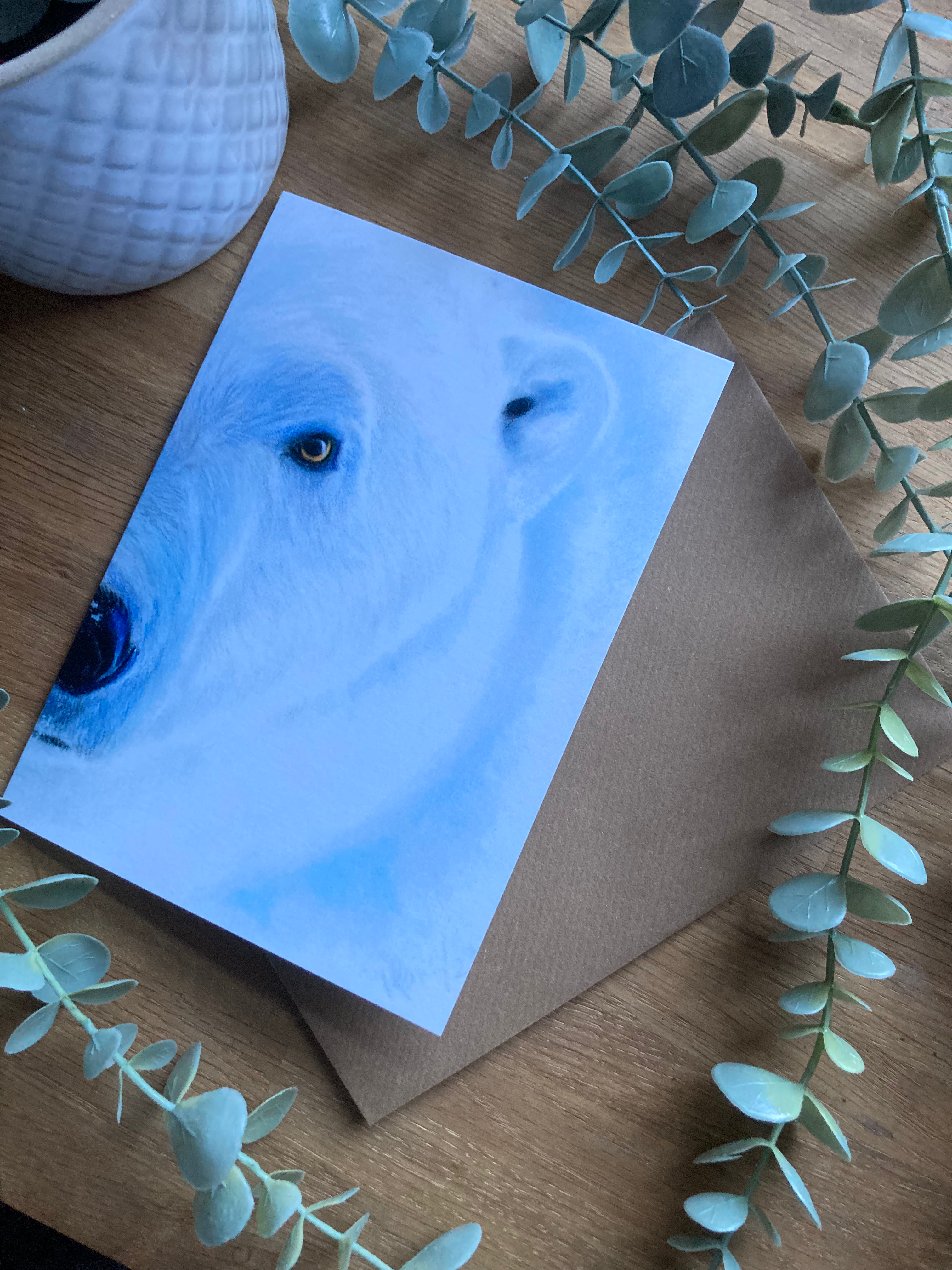 A Bears Stare Greetings Card