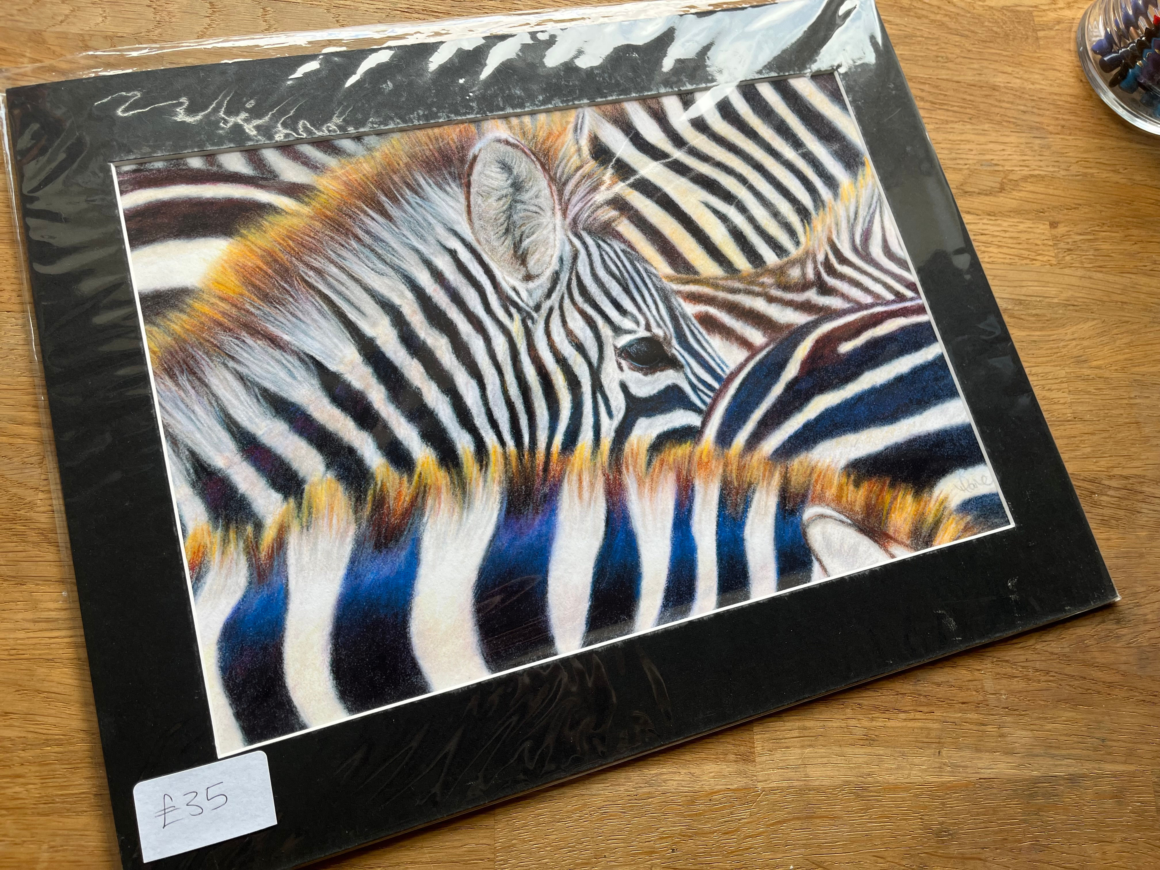 Razzledazzle of zebras 11x14" - Fine Art Print