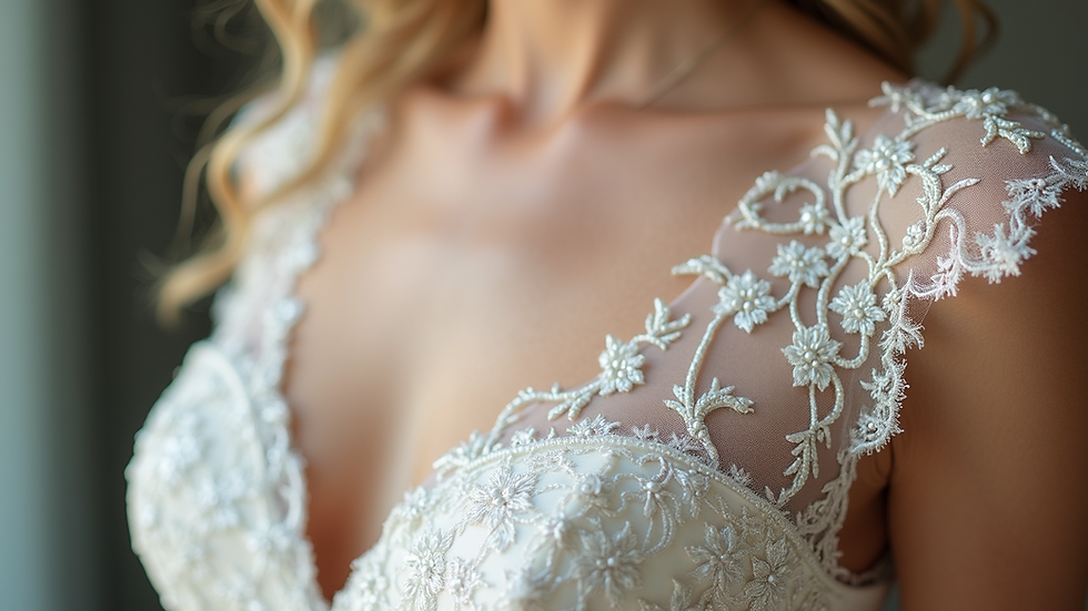 Craftsmanship of Hand-Beaded Wedding Dresses