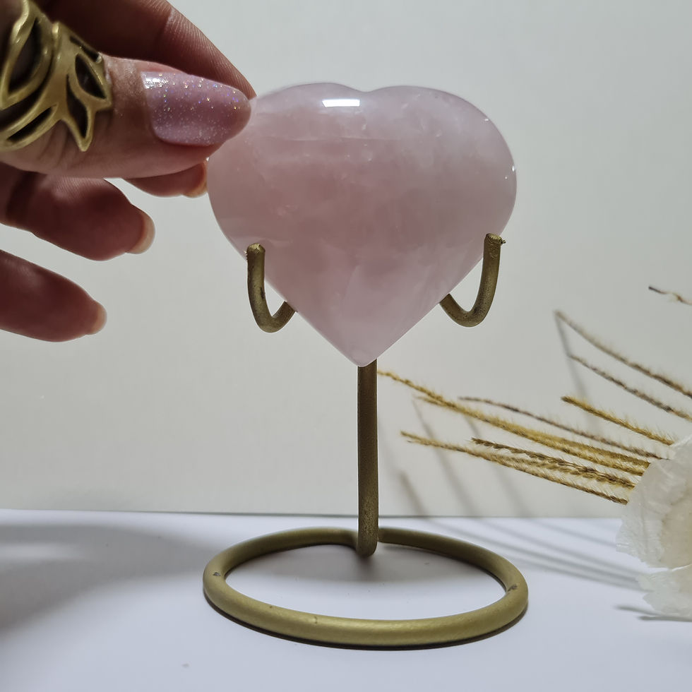Miniatura: Coração de Quartzo Rosa 05