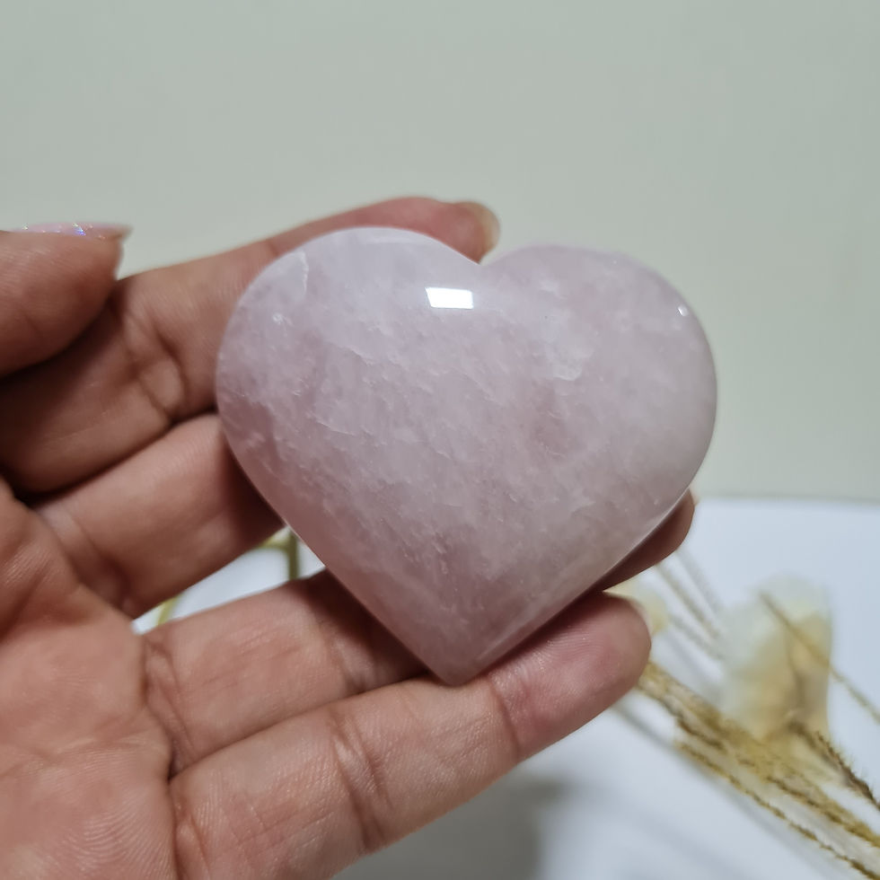 Miniatura: Coração de Quartzo Rosa 07