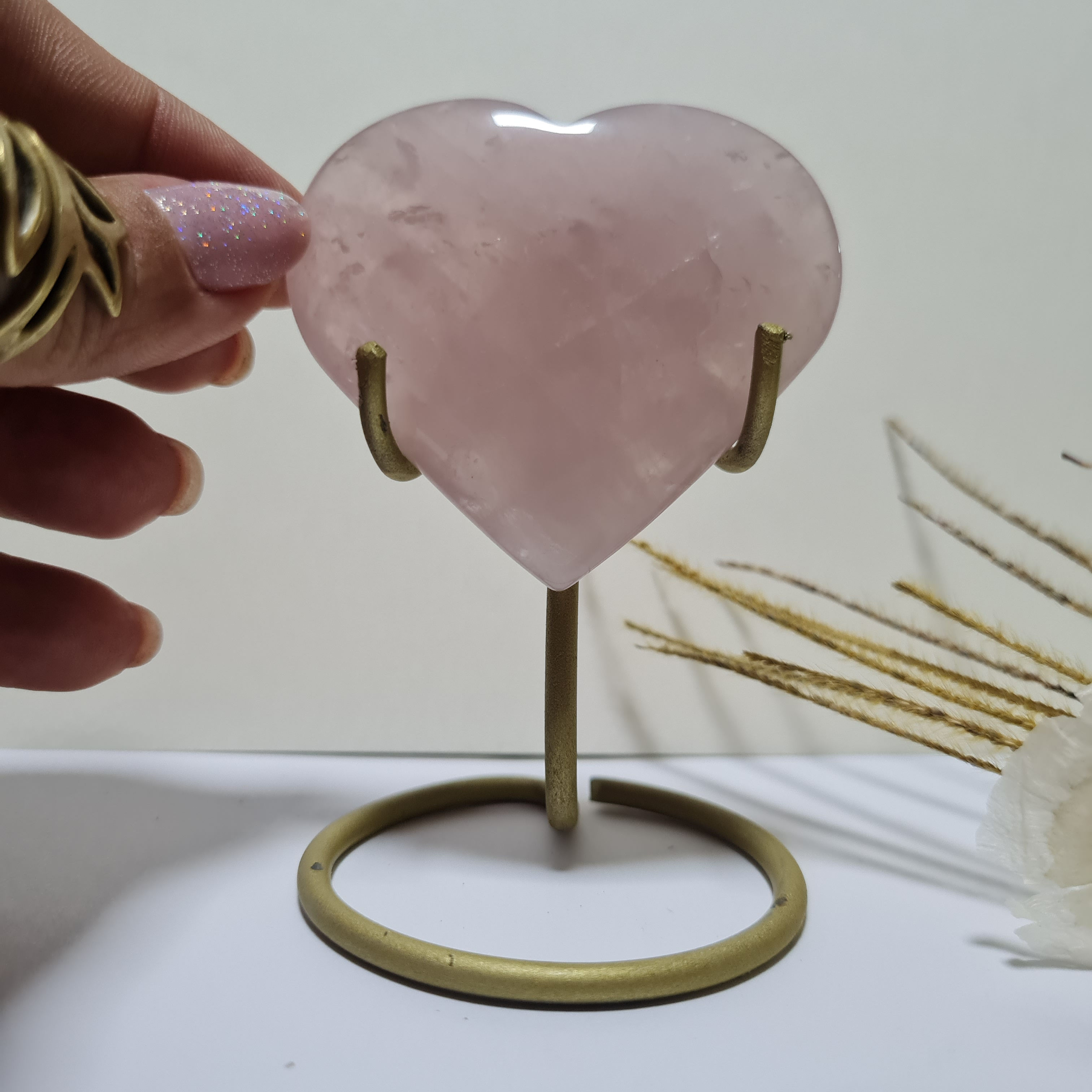 Coração de Quartzo Rosa 06