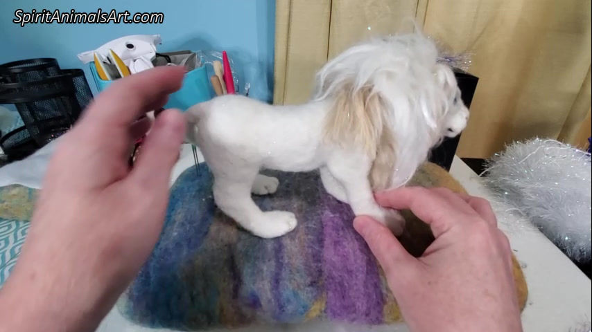 Thumbnail: Flexible/wet felted Sculpture w/Message 6-10"