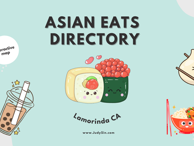 Interactive Map of Asian Cuisine in East Bay CA - Lafayette, Moraga, Orinda