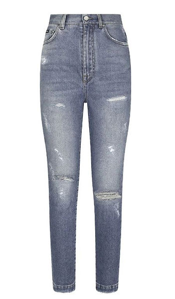 Dolce and Gabbana - Distressed Slim Fit Jeans