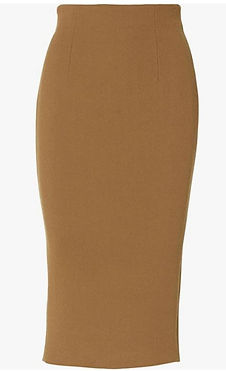 Chocolate High Waist Pencil Skirt