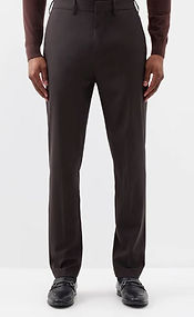 Dunhill Elasticated-waist stretch-wool trousers