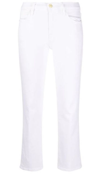 Frame - Cropped Straight Leg Jeans
