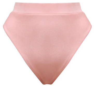 PatBO Lagoa Lycra Bikini Bottom with 3D flower appliqué details, moderate coverage, and smooth stretch fabric for a flattering resort-wear finish.