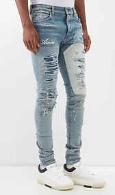 Amiri Artisanal distressed slim-leg jeans