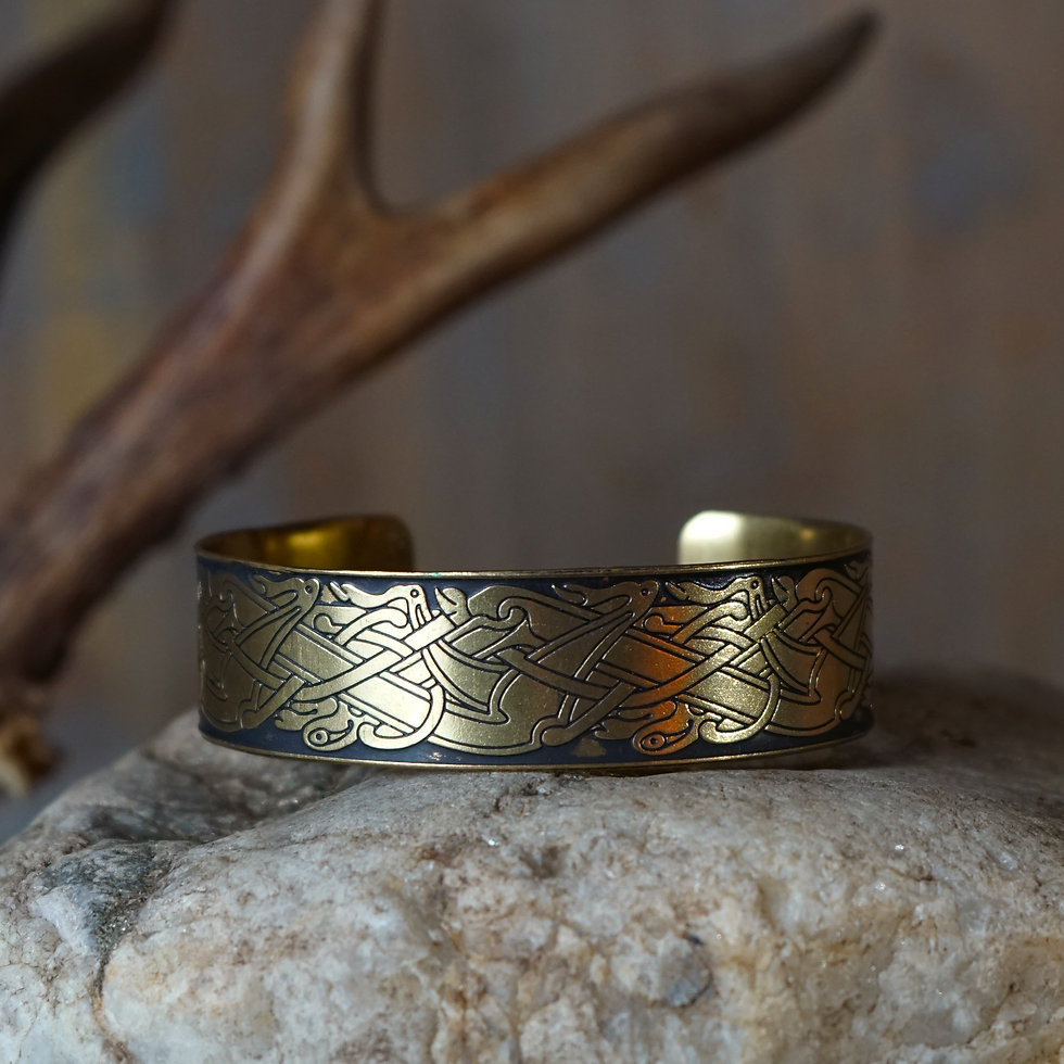 Thumbnail: Celtic Bracelet Messing - Bronze Dog