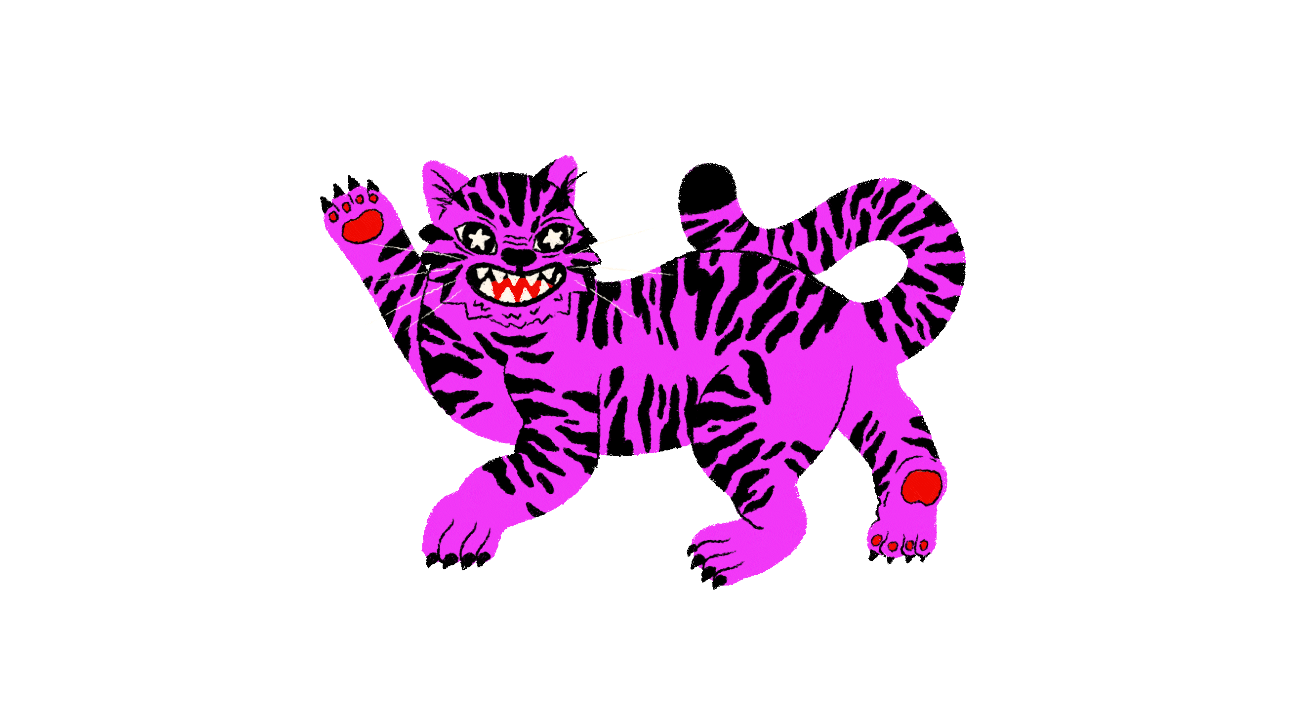 Tigre e Lettering mathi muller ilustrador.gif
