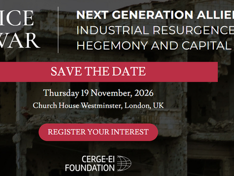 The Price of War Symposium, London, November 19th