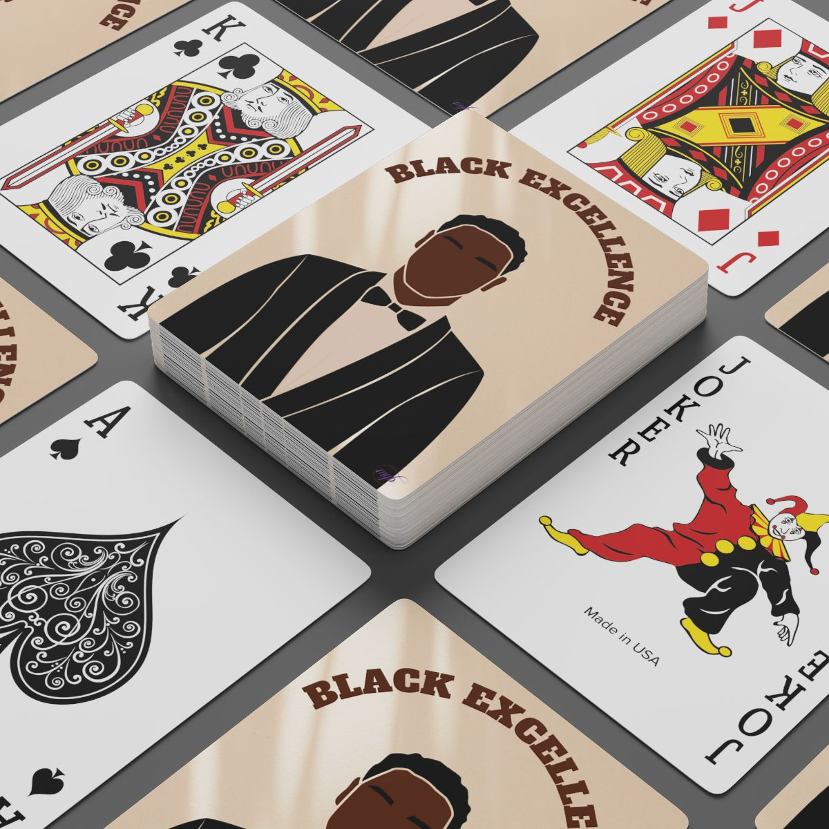 Custom Poker Cards: Black Excellence