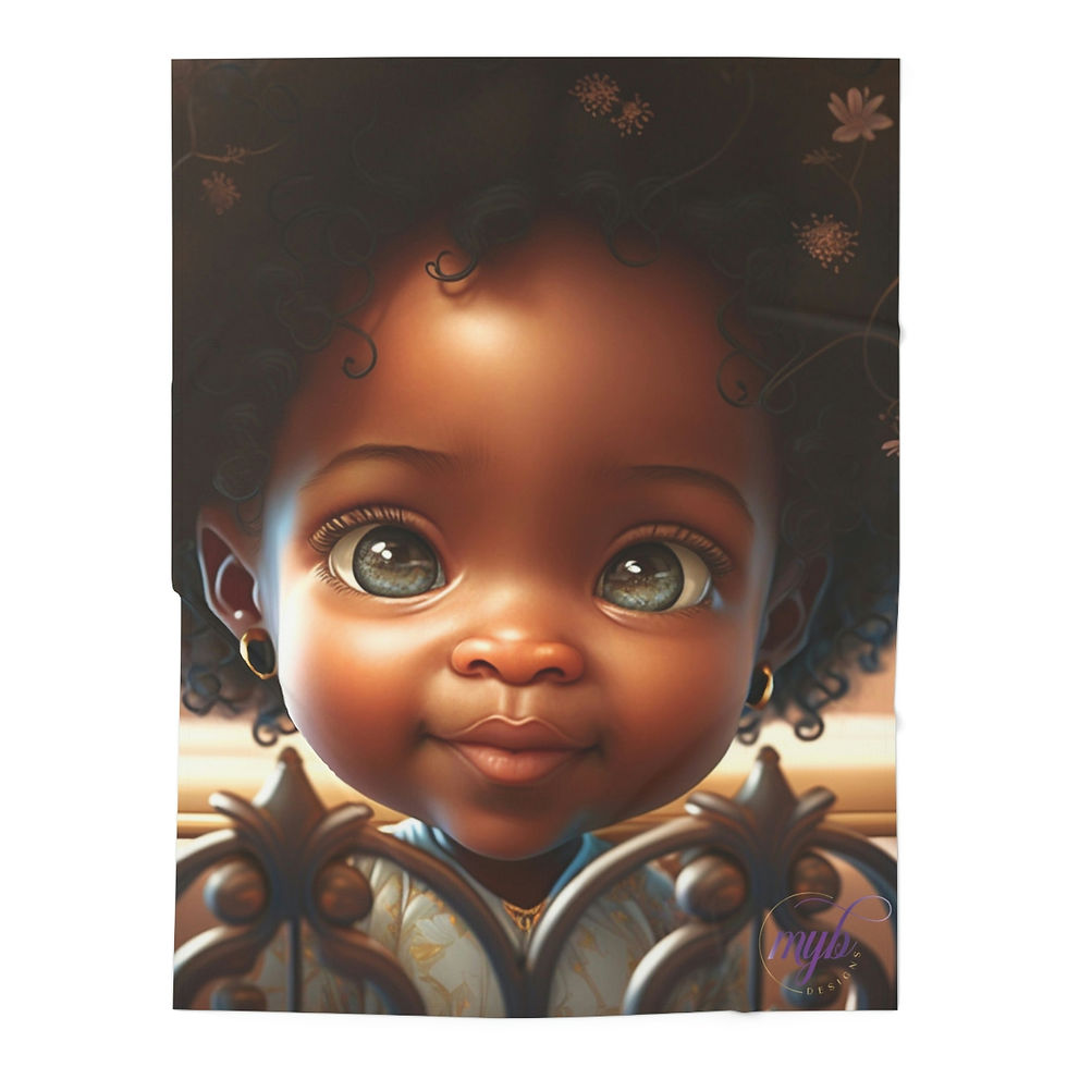Thumbnail: Cute as a Button Collection: "Jenna" - Baby Swaddle Blanket