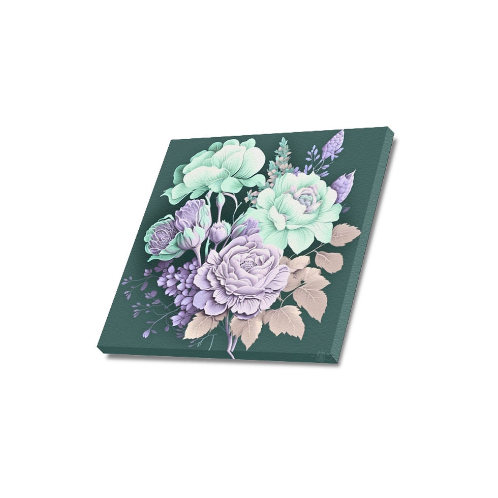 Thumbnail: April Showers bring May Flowers Upgraded Canvas Print 16"x16"