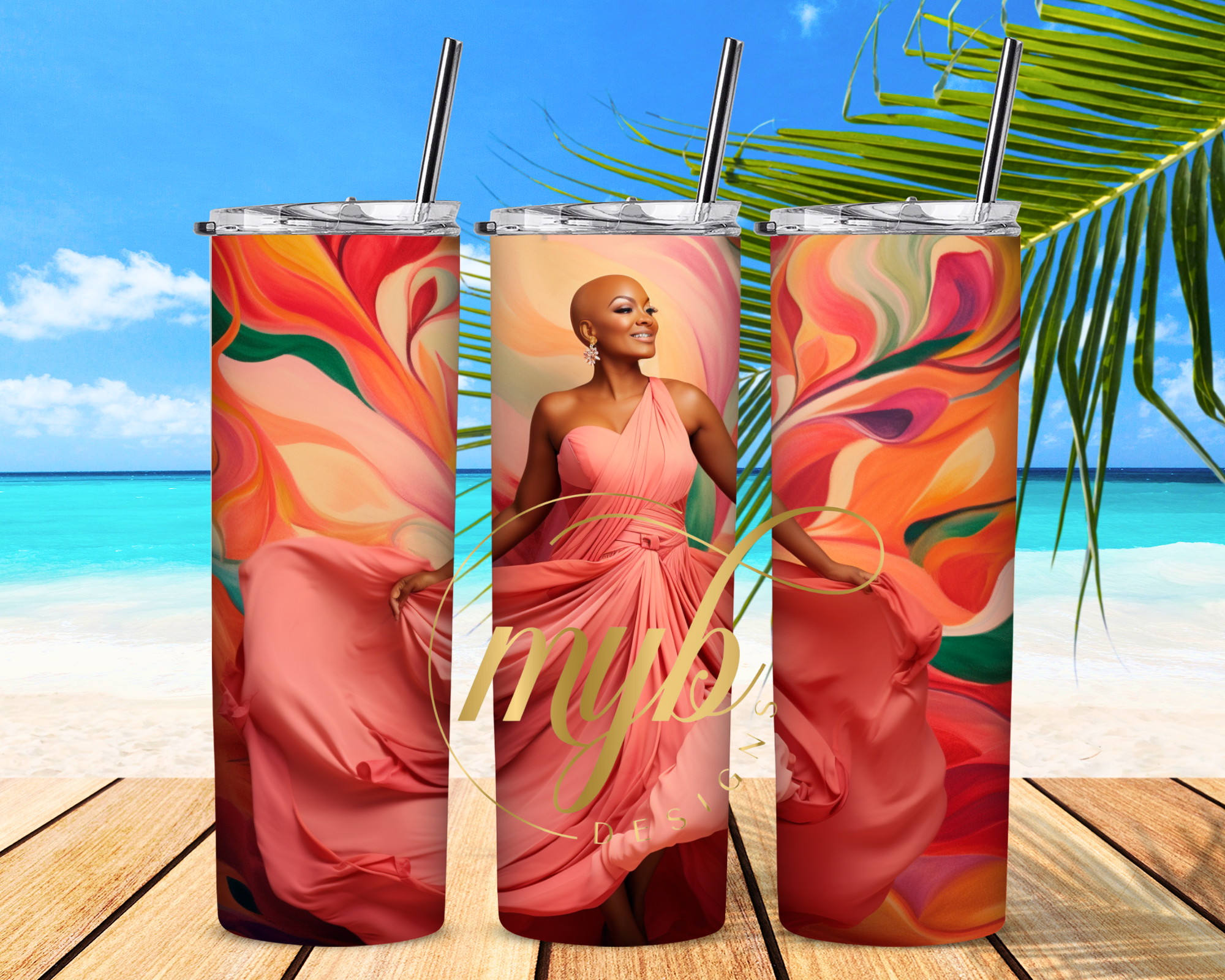 Breast Cancer Survivors Tumbler Wraps Bundle Set