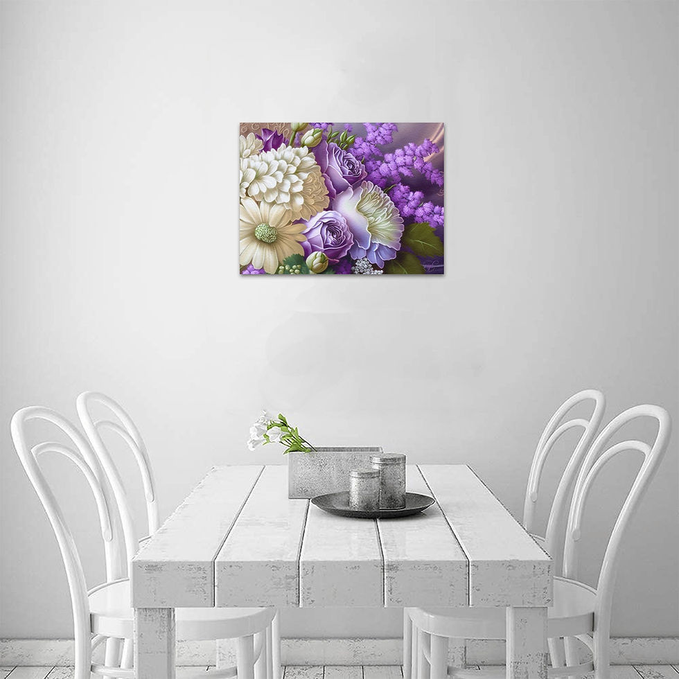 Thumbnail: April Showers bring May Flowers Upgraded Canvas Print 16"x12"
