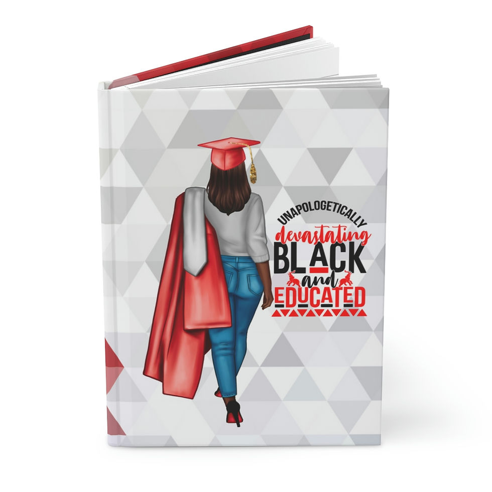 Educated: Crimson and Cream Grad - Hardcover Journal Matte