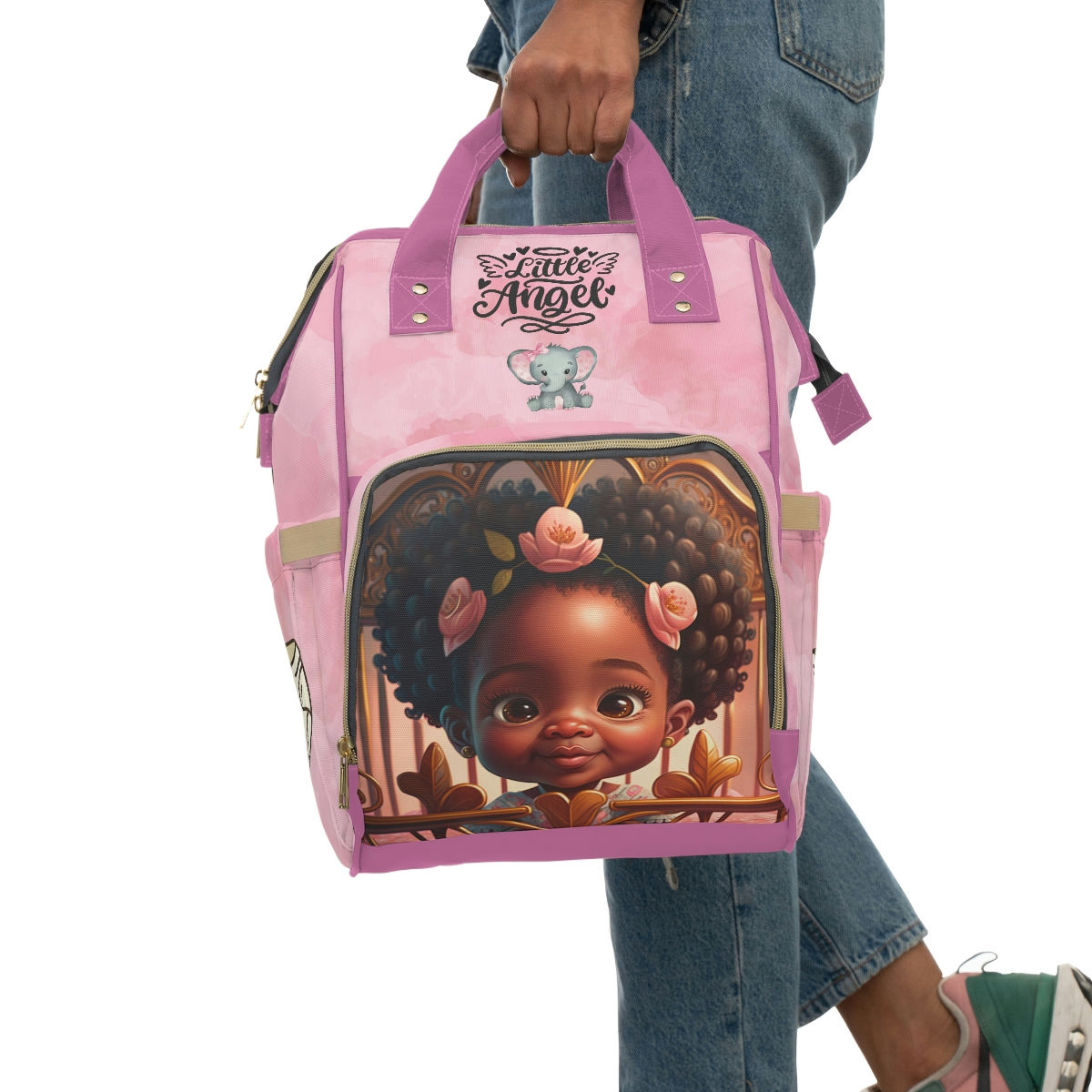 Cute as a Button Collection: "Chewie" - Multifunctional Diaper Backpack