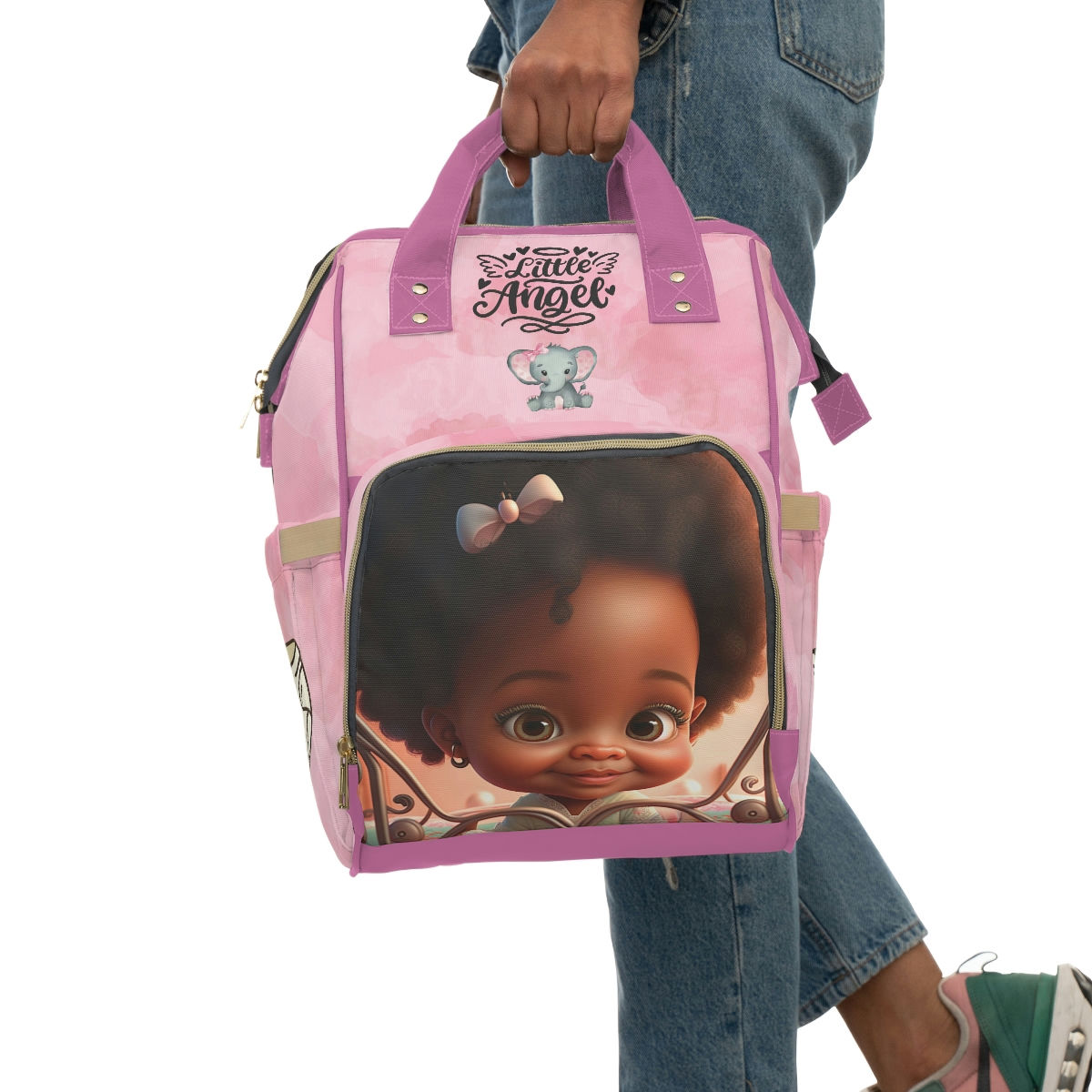 Cute as a Button Collection: "Jo-Jo" - Multifunctional Diaper Backpack