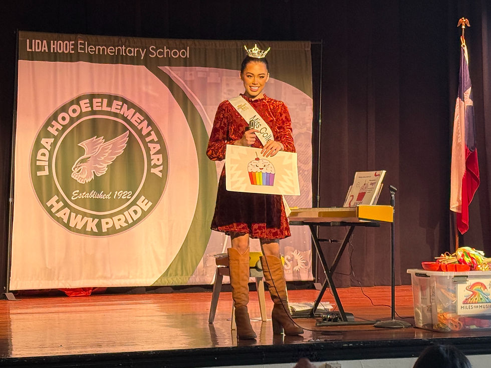 Sprinkles always love sharing who she is to students and how they can share who they are to others too!