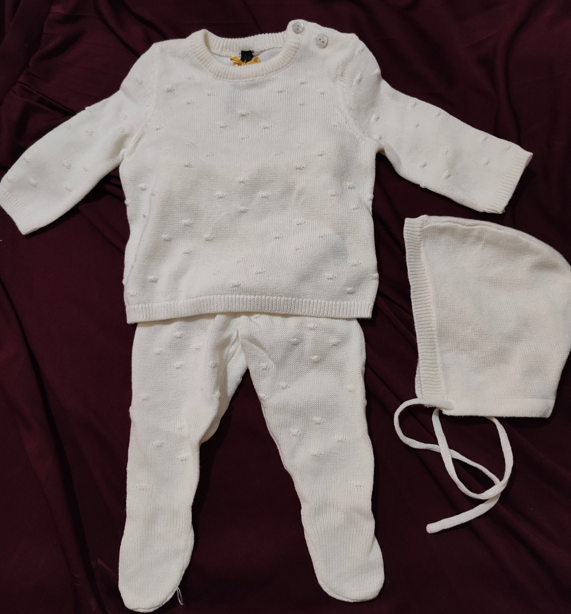 Kidichic Dotted footed Knit (offwhite)