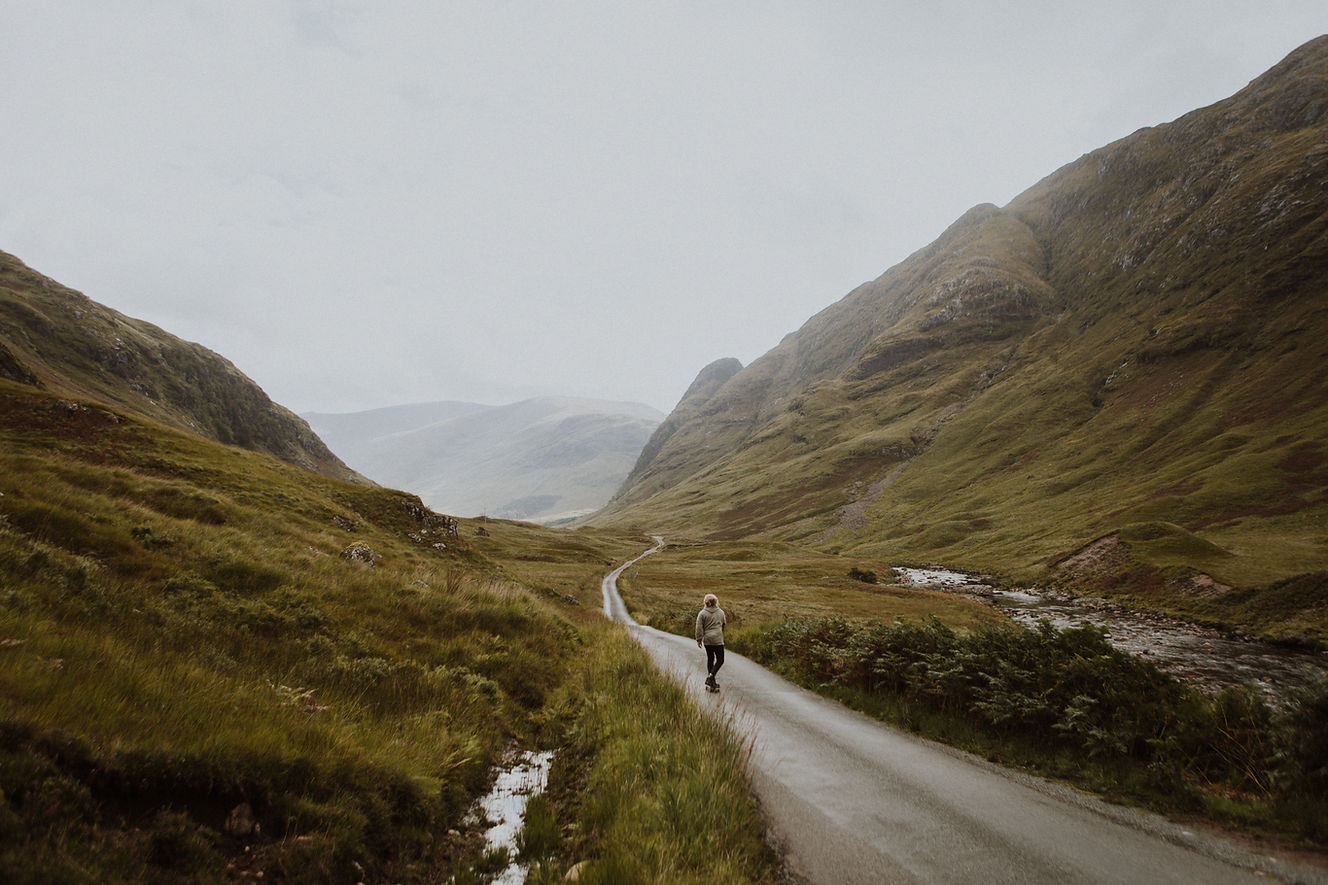 Person Walking Valley