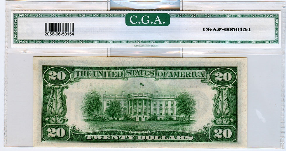 Thumbnail: FR 2056 B 1934 B $20 Federal Reserve Note CGA 66