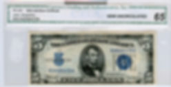 FR 1651 1934 A $5 Silver Certificate  CGA 65