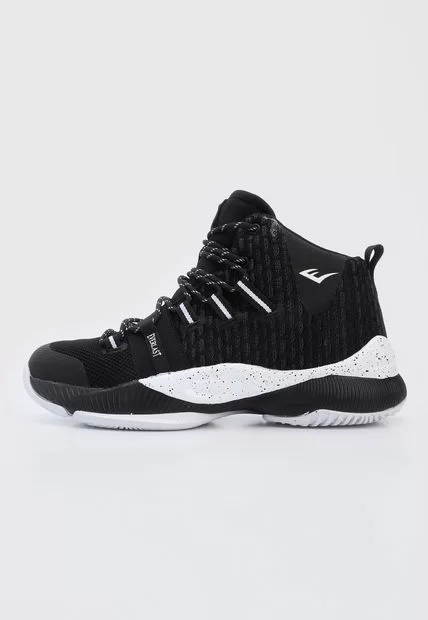 Thumbnail: Botas basquetball EVERLAST Hombre Champions Negra Blanca - HOOK-C2