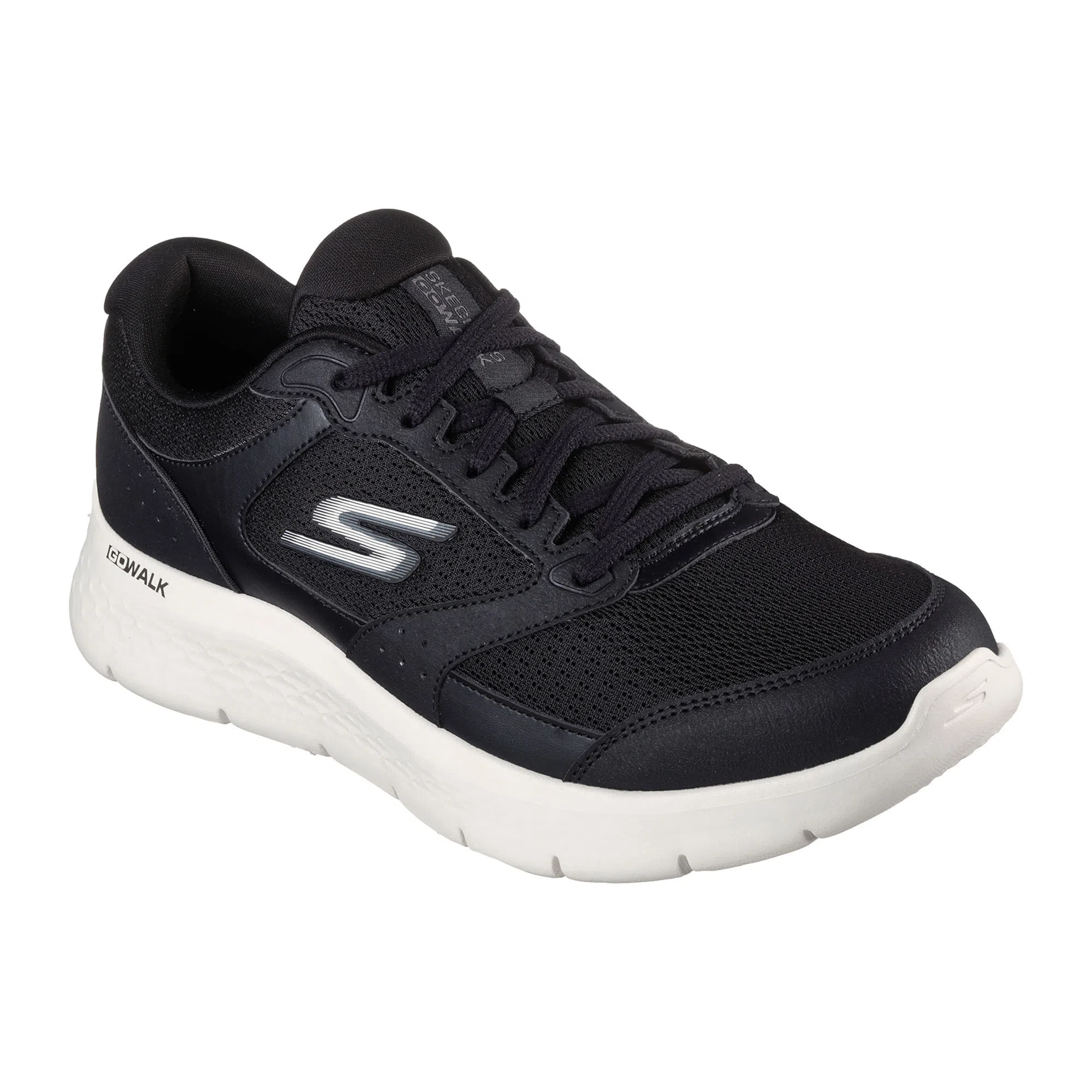 Tenis Hombre Skechers Go Walk Flex Negro Blanco - 216480-BLK