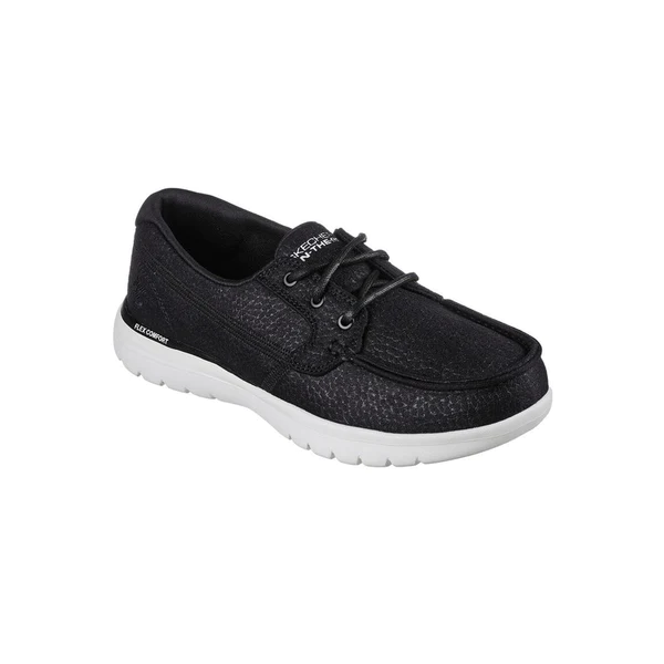 Zapatos De Playa Dama SKECHERS On The Go Flex Un Mar Negro Blanco