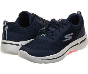 Tenis Dama SKECHERS Go Walk Arch Fit Azul Rosa 124887-NVPK