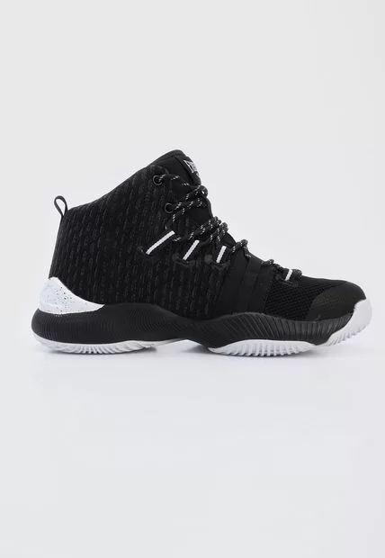 Thumbnail: Botas basquetball EVERLAST Hombre Champions Negra Blanca - HOOK-C2