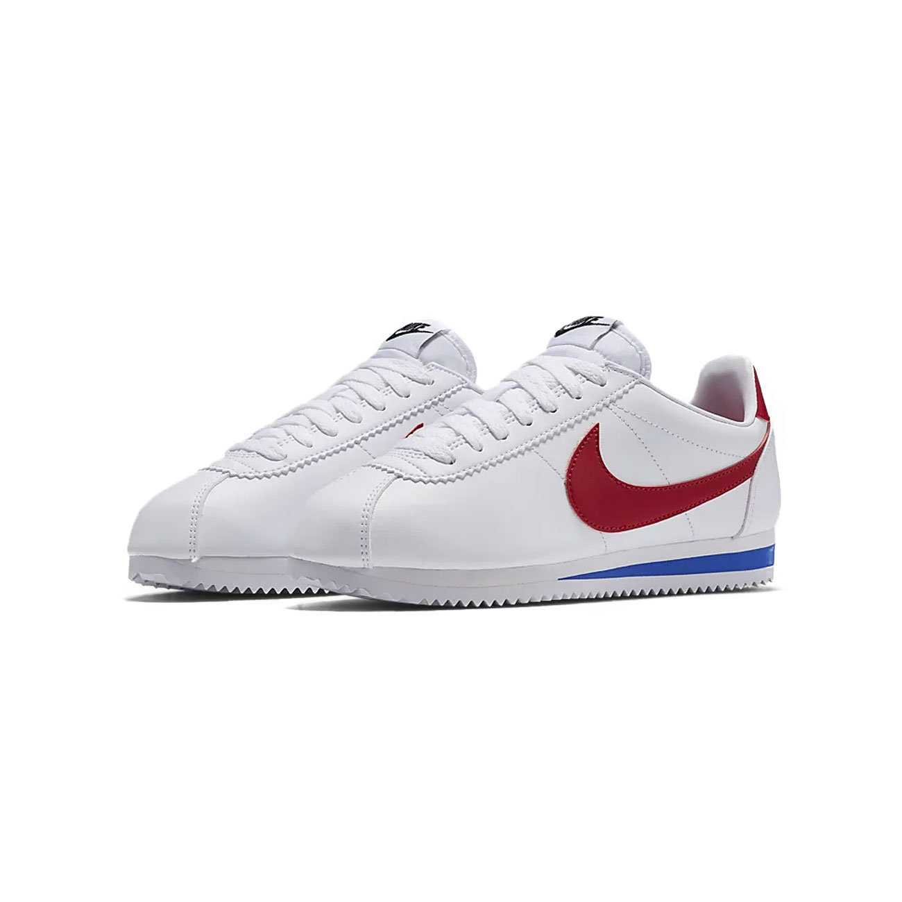 Tenis Nike Cortez leather Blanco, azul,rojo 807471-103 | Draft Sport