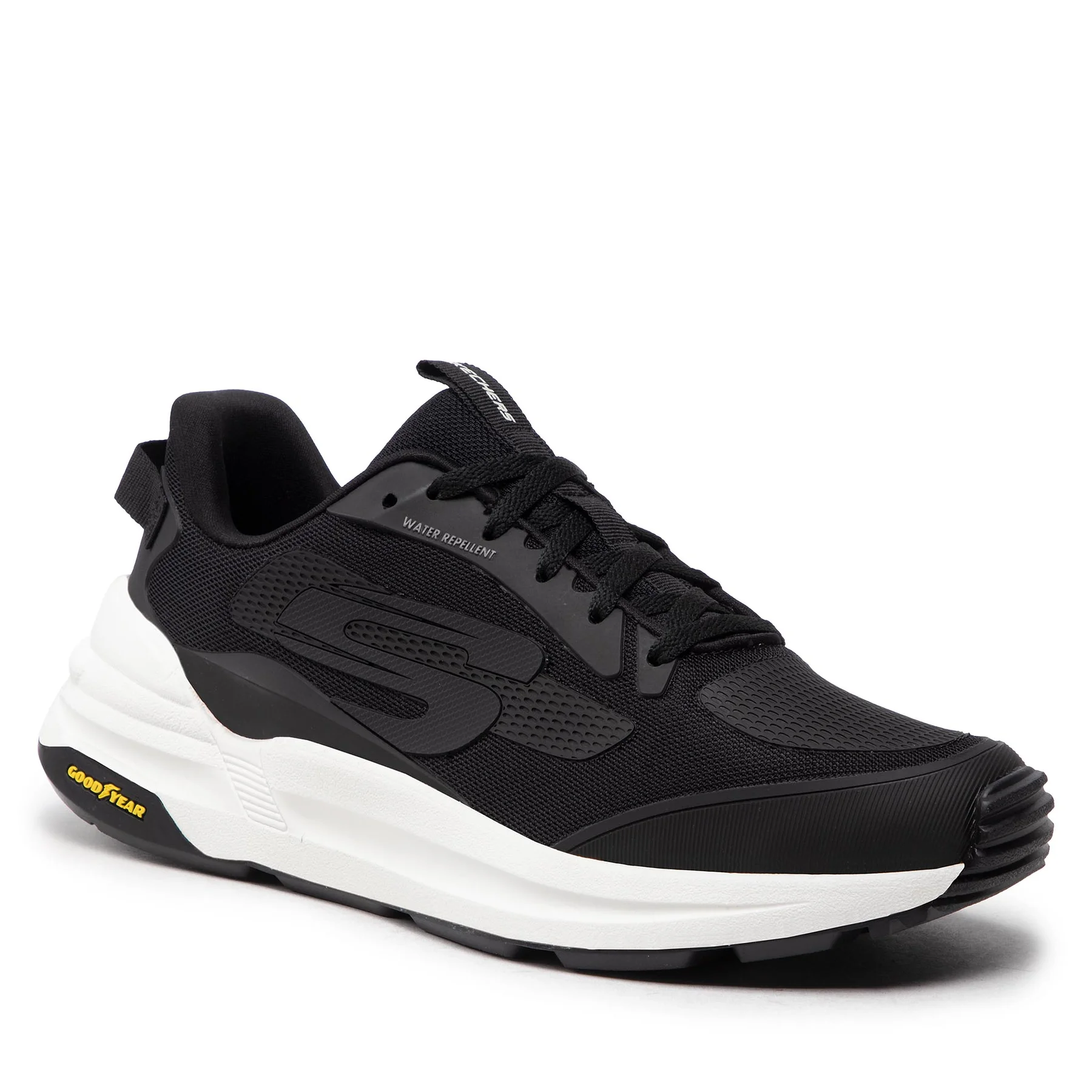 Tenis Hombre Skechers Global Jogger Covert Negro Blanco - 237353-BKW