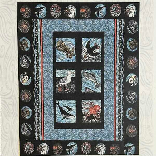 CW Sealife Quilt Kit Cabin Fever Alaska