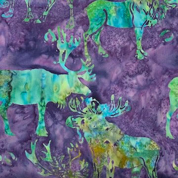 Thumbnail: HF Batik Moose and Caribou