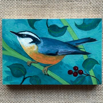 Thumbnail: Wood Block Prints - Medium Birds