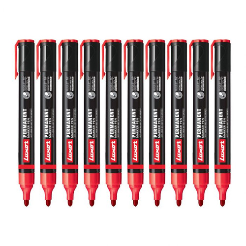 Indiamart Luxor Permanent Marker Pen Camlin Fine Tip Thin Black