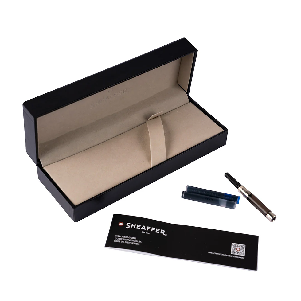 Thumbnail: Sheaffer 300 Glossy Black With Gold Tone Trim M FP