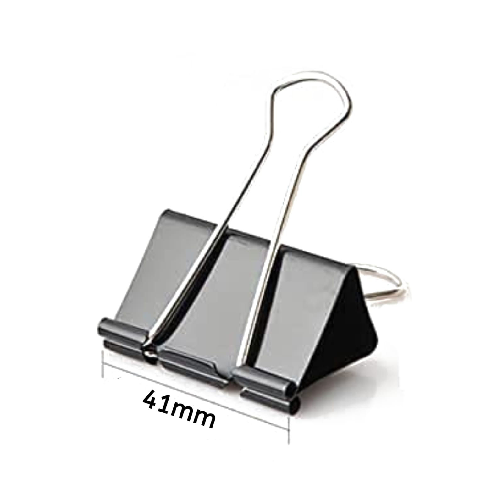 Binder Clips, Stainless Steel Paper Clip (41 mm, Pack of 12)